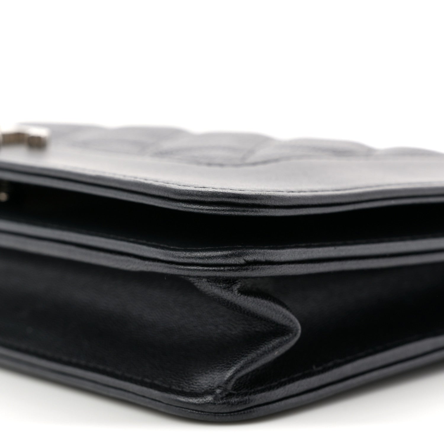 Caviar Quilted Vintage Mademoiselle Wallet On Chain WOC Black