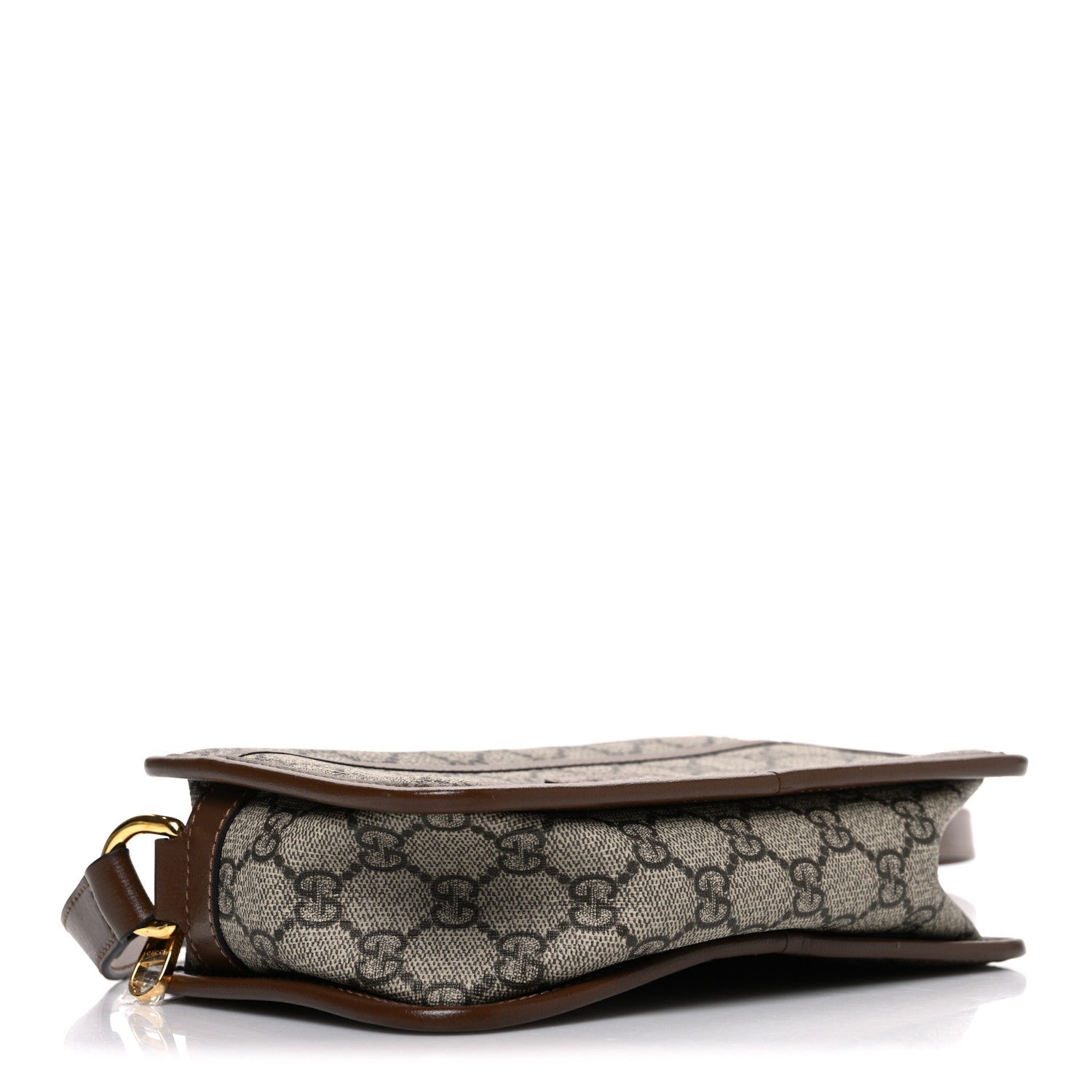 GG Supreme Monogram Azalea Calfskin Mini Retro Interlocking G Shoulder Bag Beige Ebony Brown Sugar