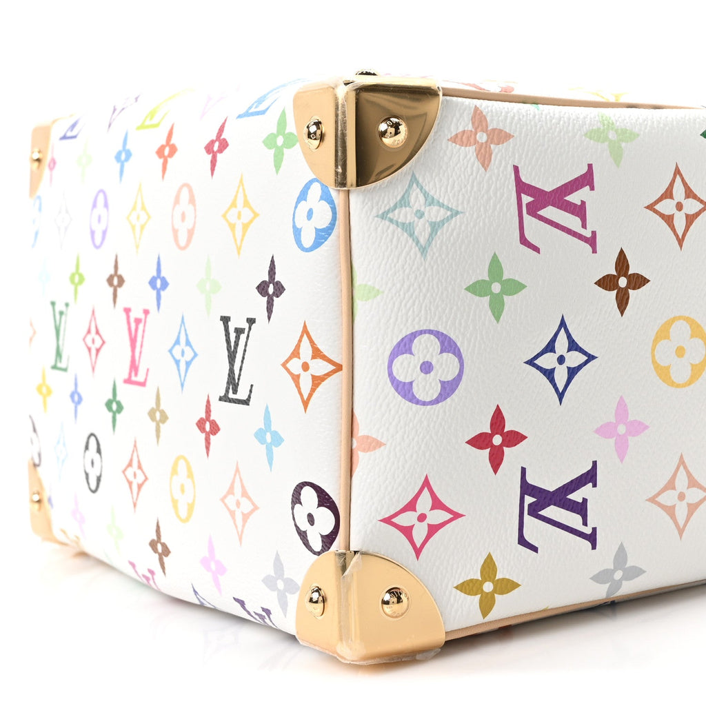 LV X TM Monogram Multicolor Speedy Bandouliere 25 White