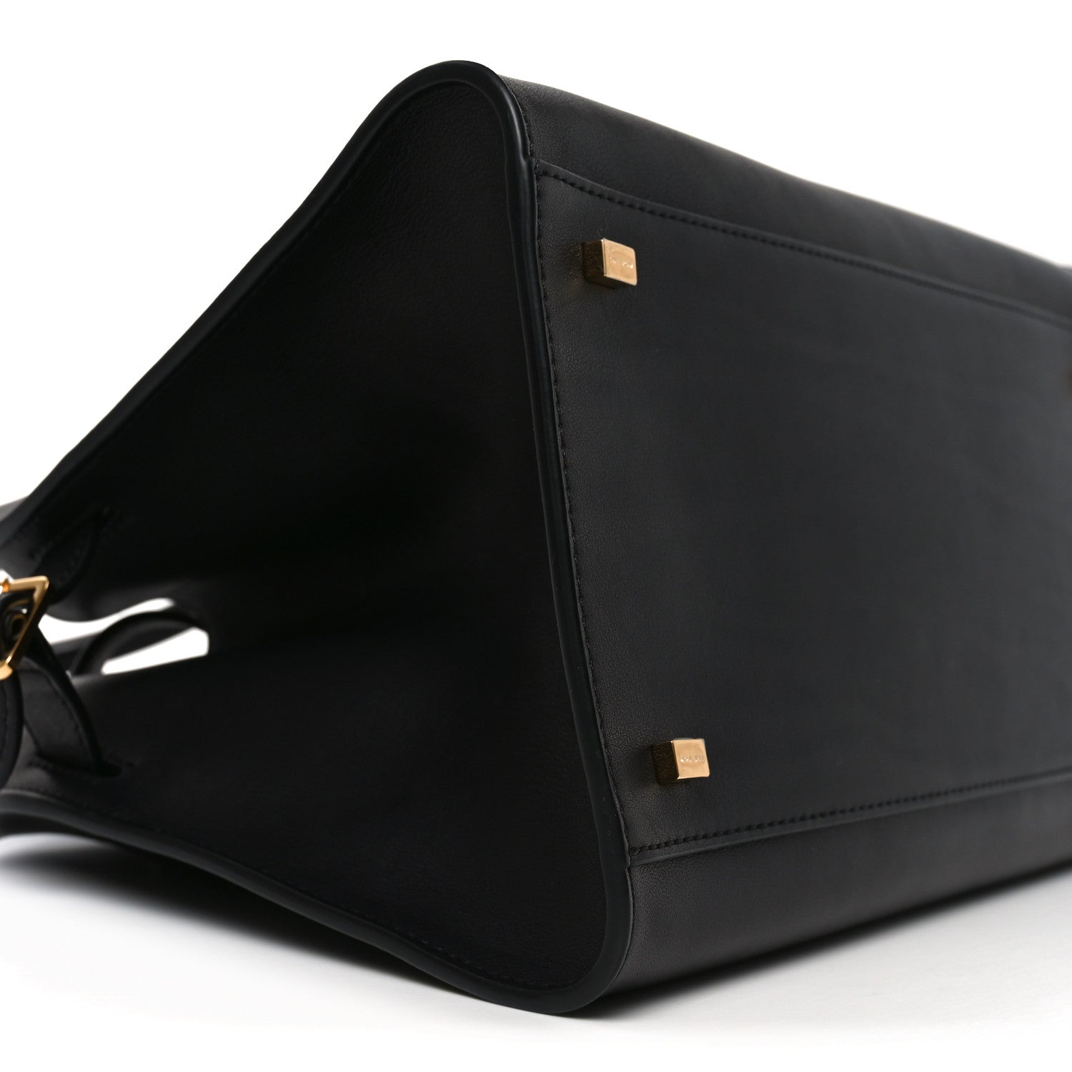 Polished Saddle Calfskin Soft Margaux 12 Black