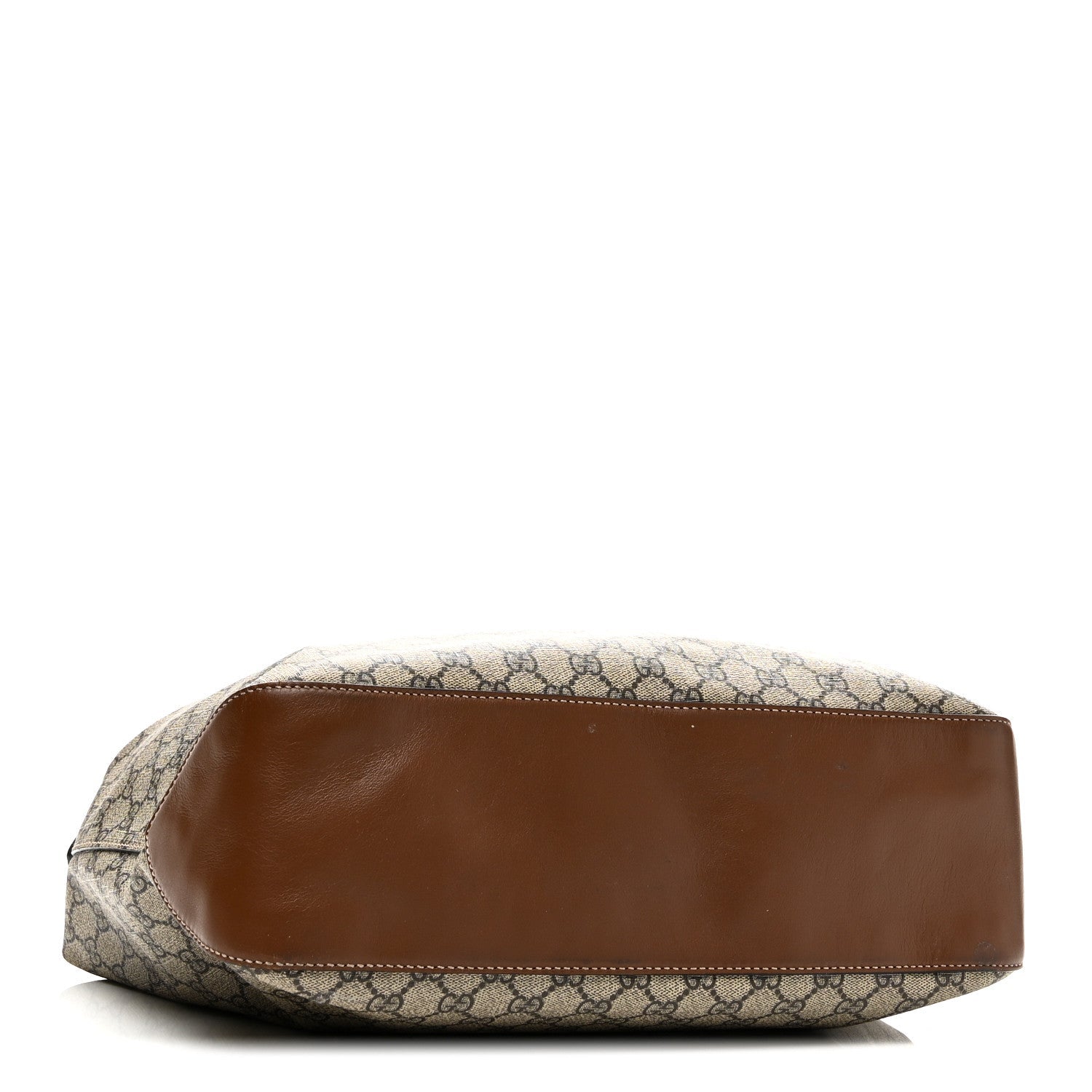 GG Supreme Monogram Large Linea A Hobo Light Brown