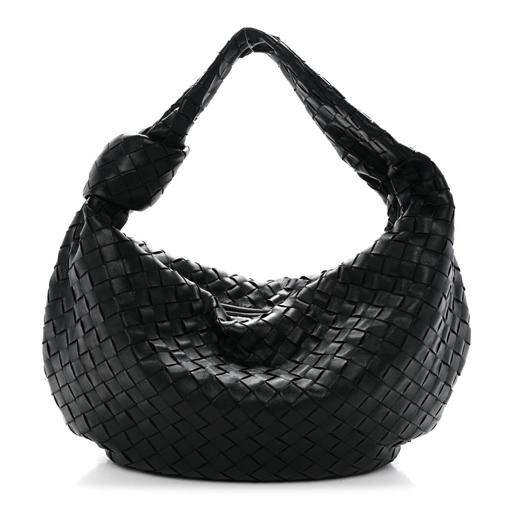 Nappa Intrecciato Small Jodie Hobo Black
