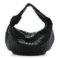 Nappa Intrecciato Small Jodie Hobo Black