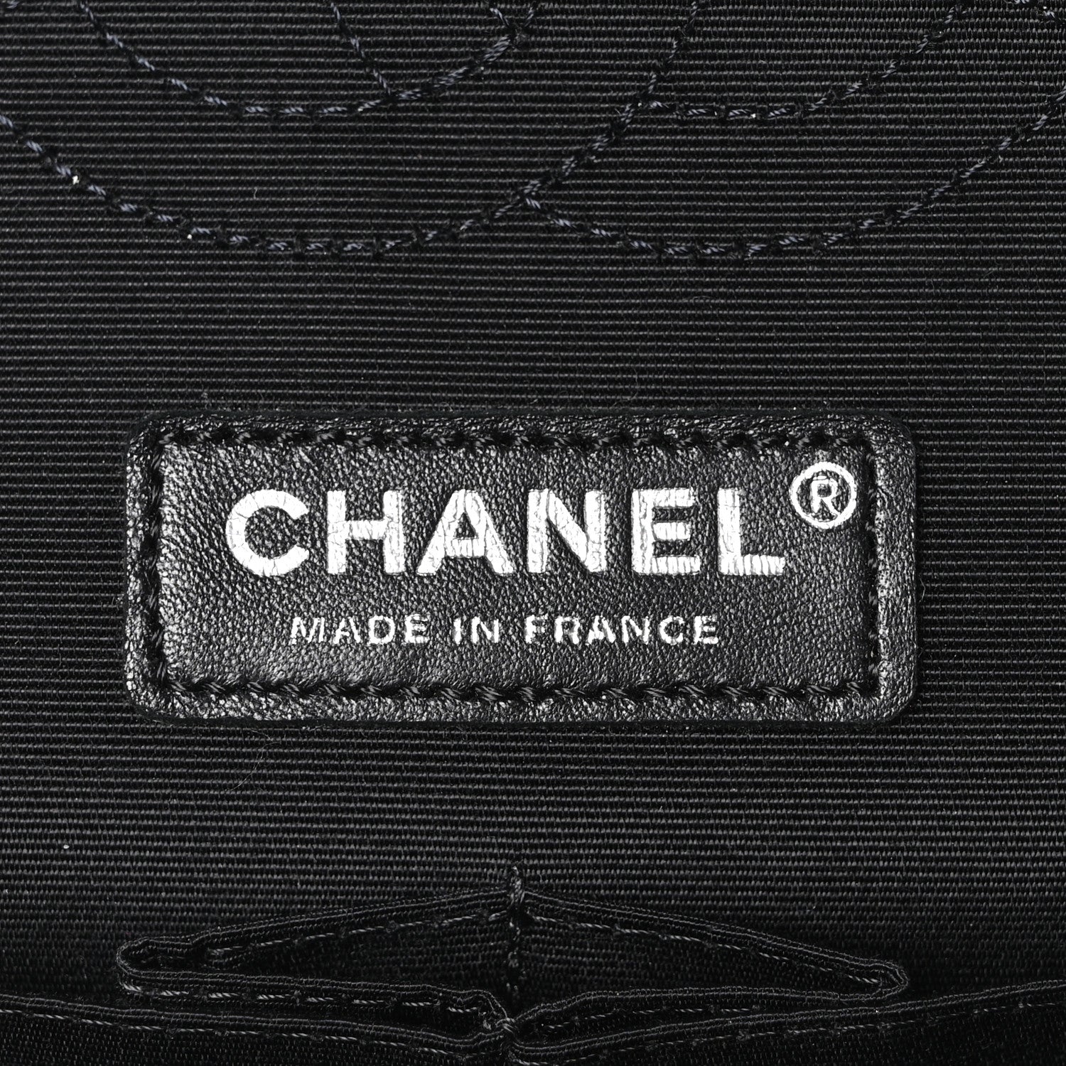 Caviar Tweed Houndstooth Quilted Medium Double Flap Black Grey