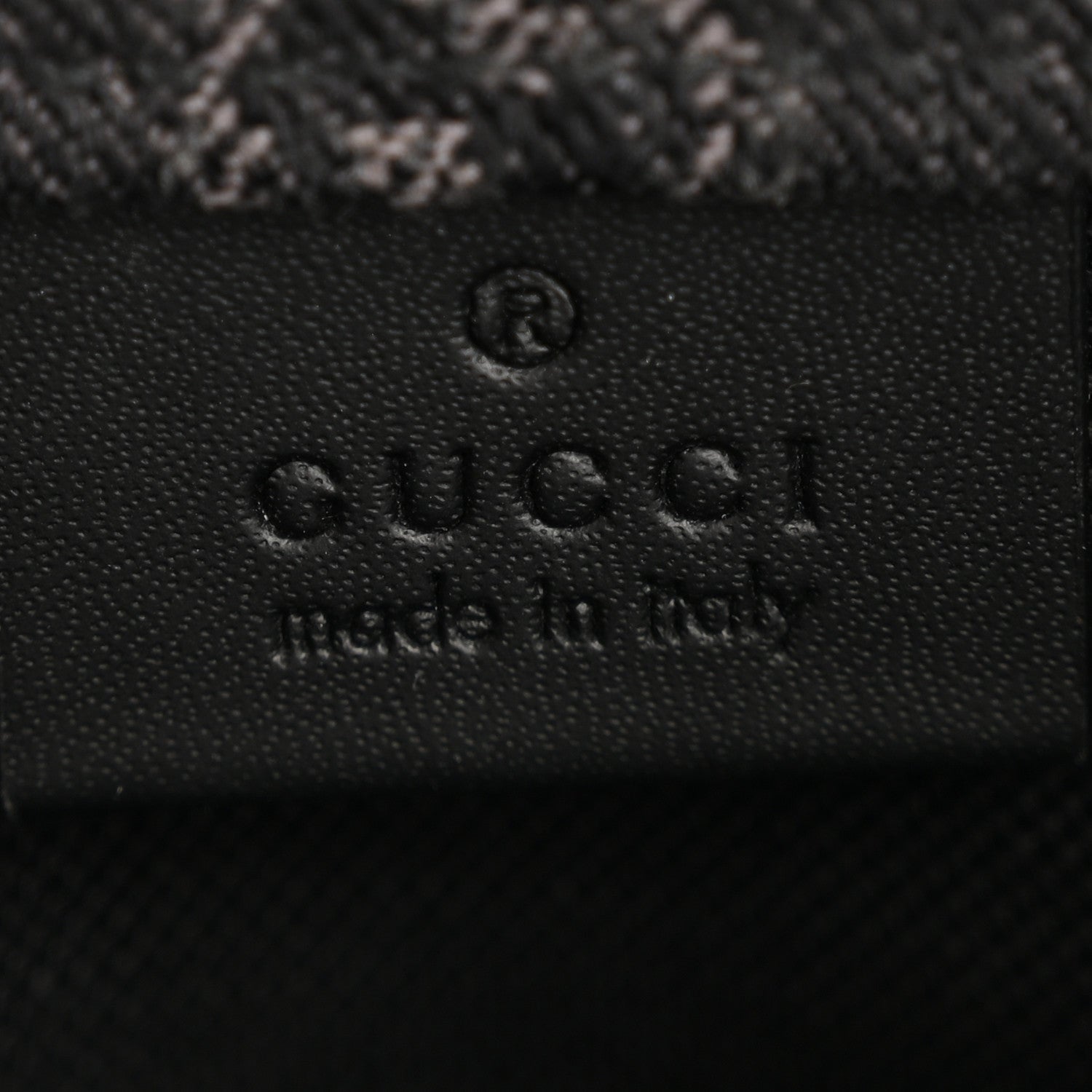 Denim Cuoio Harness GG Monogram Mini Ophidia Tote Bag Black Medium Grey