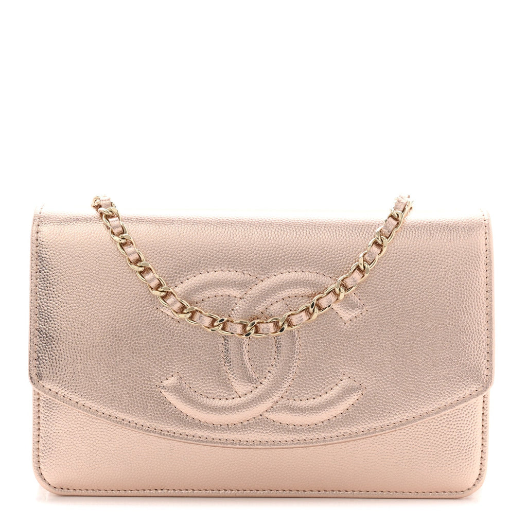 Metallic Caviar Timeless CC Wallet On Chain WOC Copper