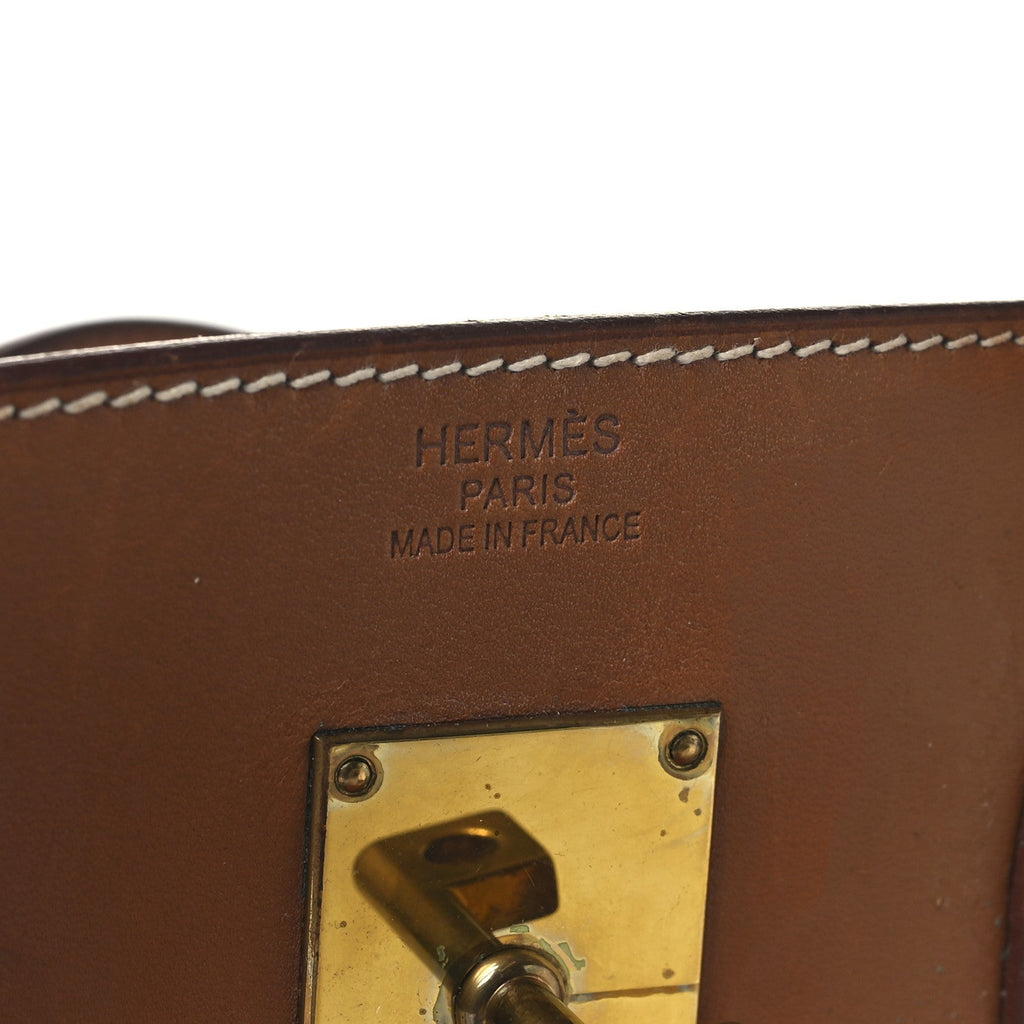 Toile Natural Barenia Flag HAC Birkin 40 Fauve Paprika