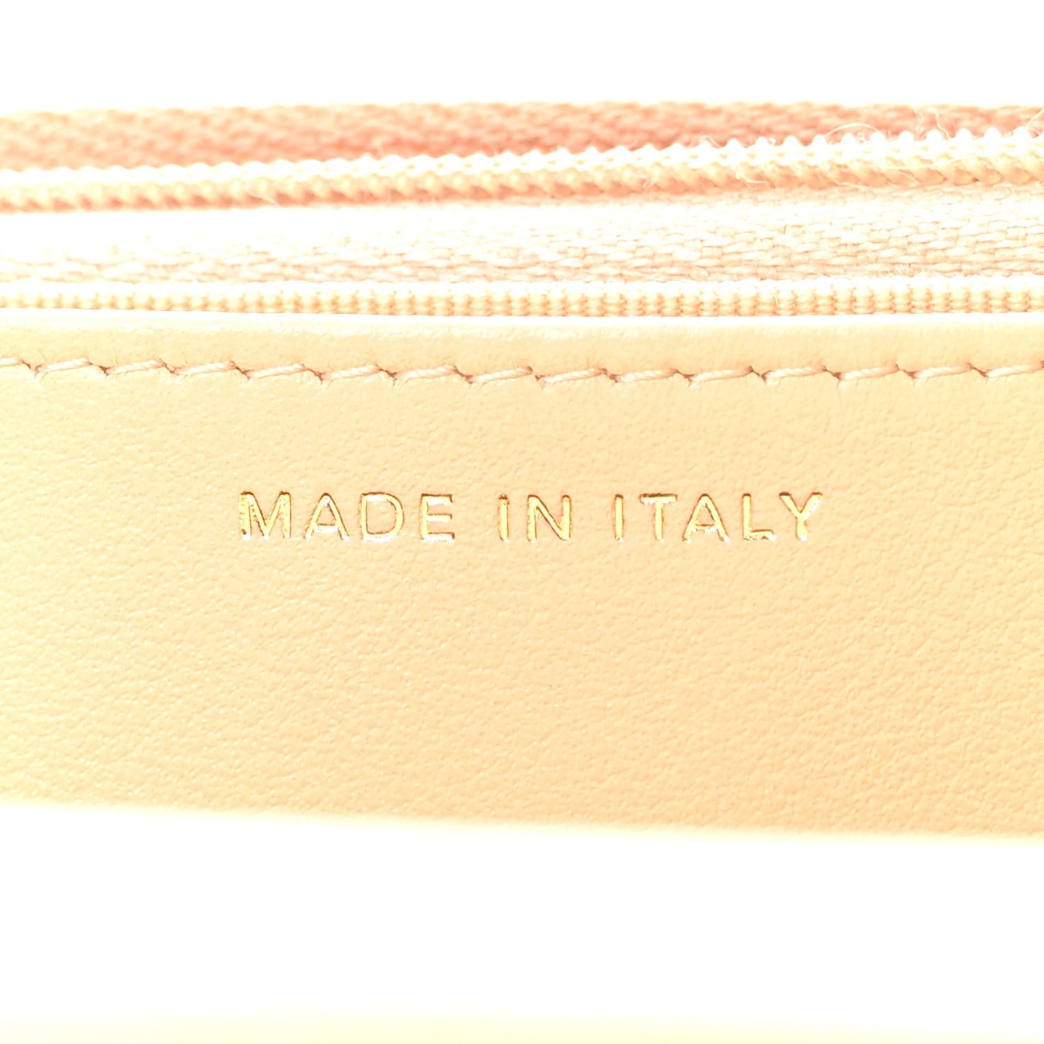 Caviar Quilted Wallet on Chain WOC Beige