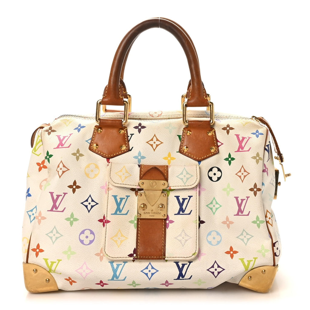 Monogram Multicolor Speedy 30 White