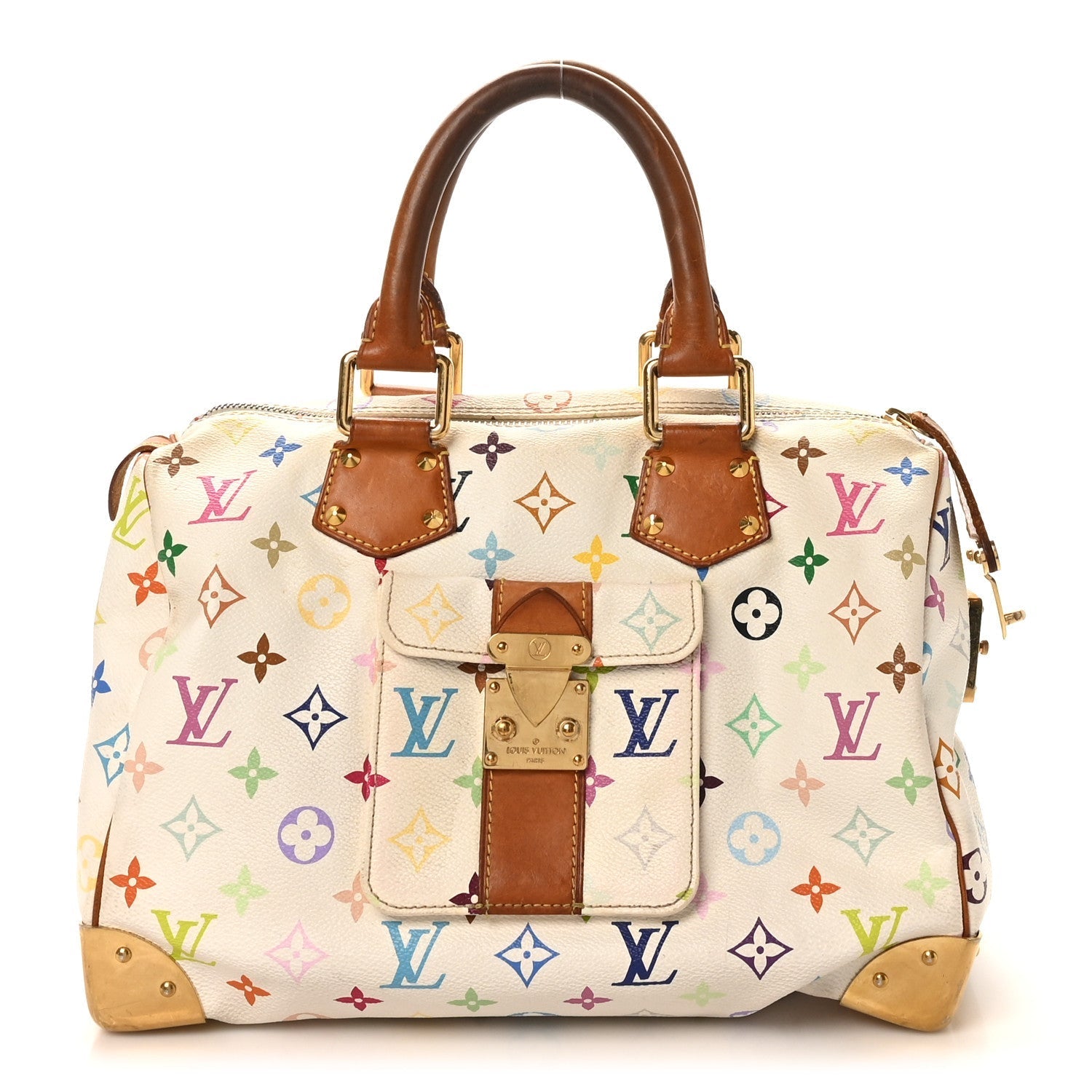Monogram Multicolor Speedy 30 White