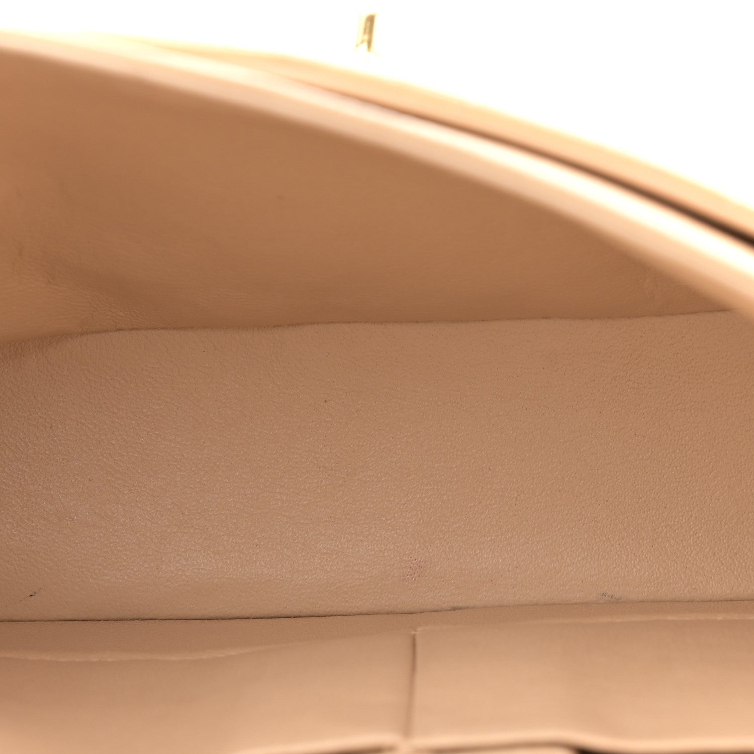 Caviar Quilted Medium Double Flap Beige