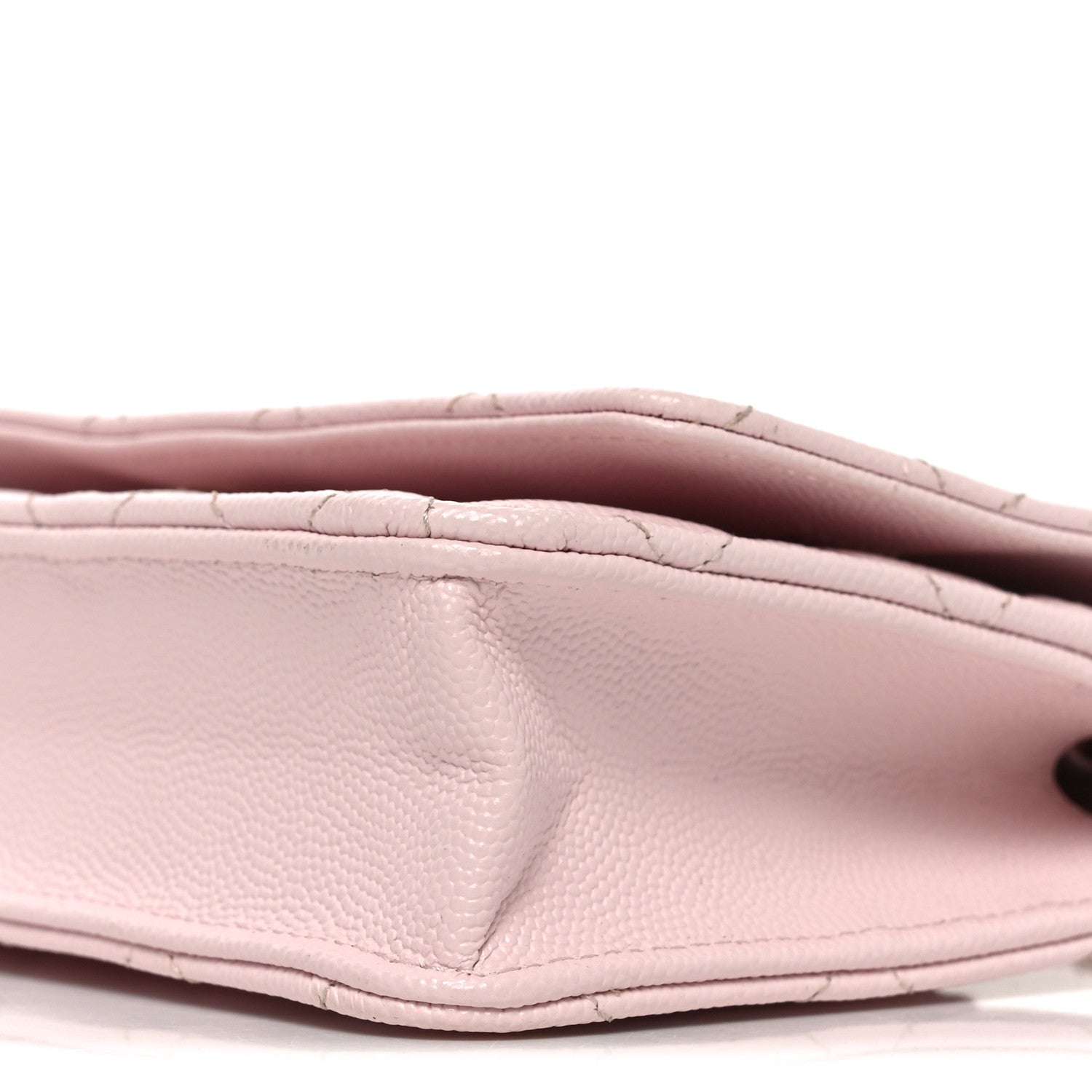 Caviar Quilted Wallet on Chain WOC Light Pink
