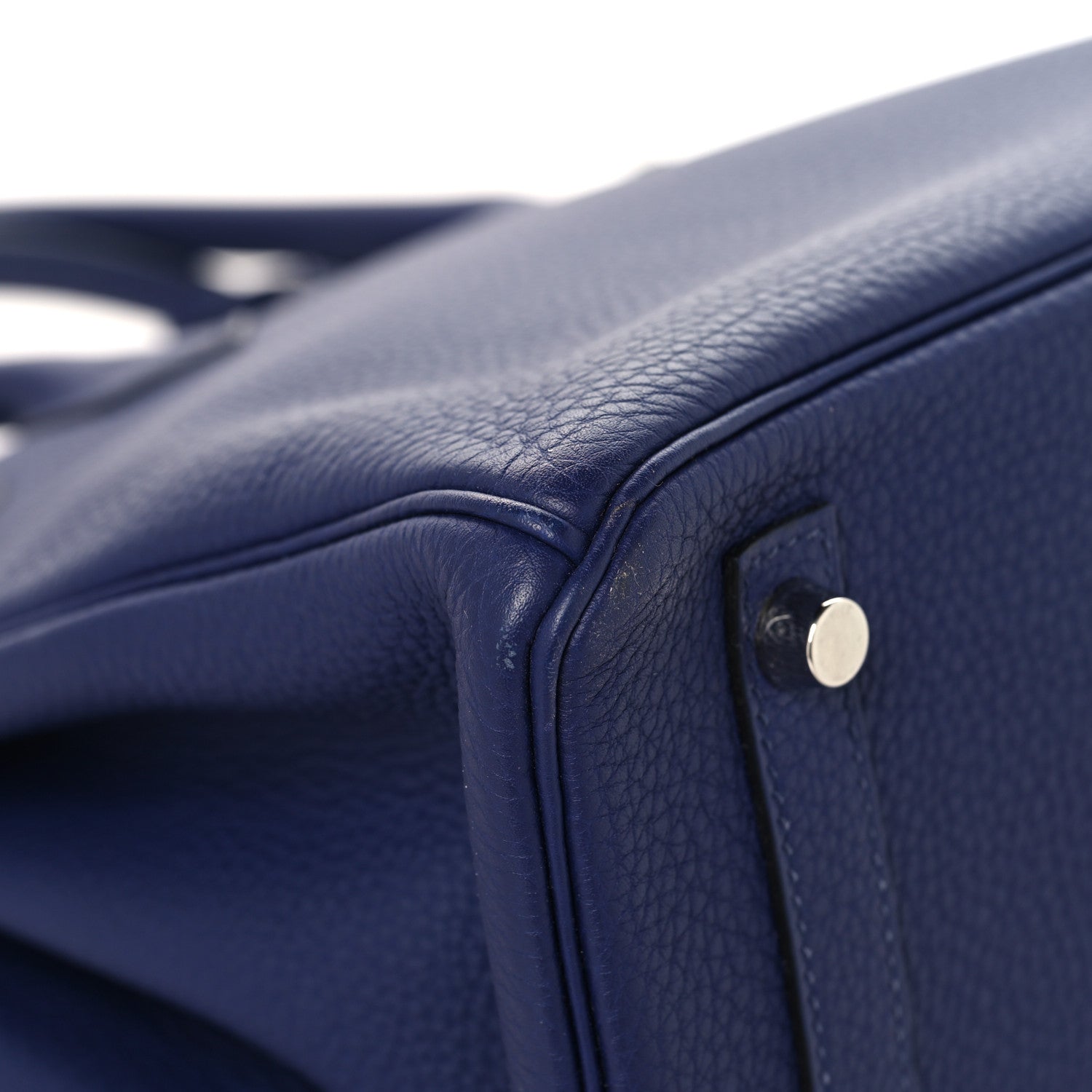 Togo Swift Officier Birkin 30 Bleu Encre Rouge H