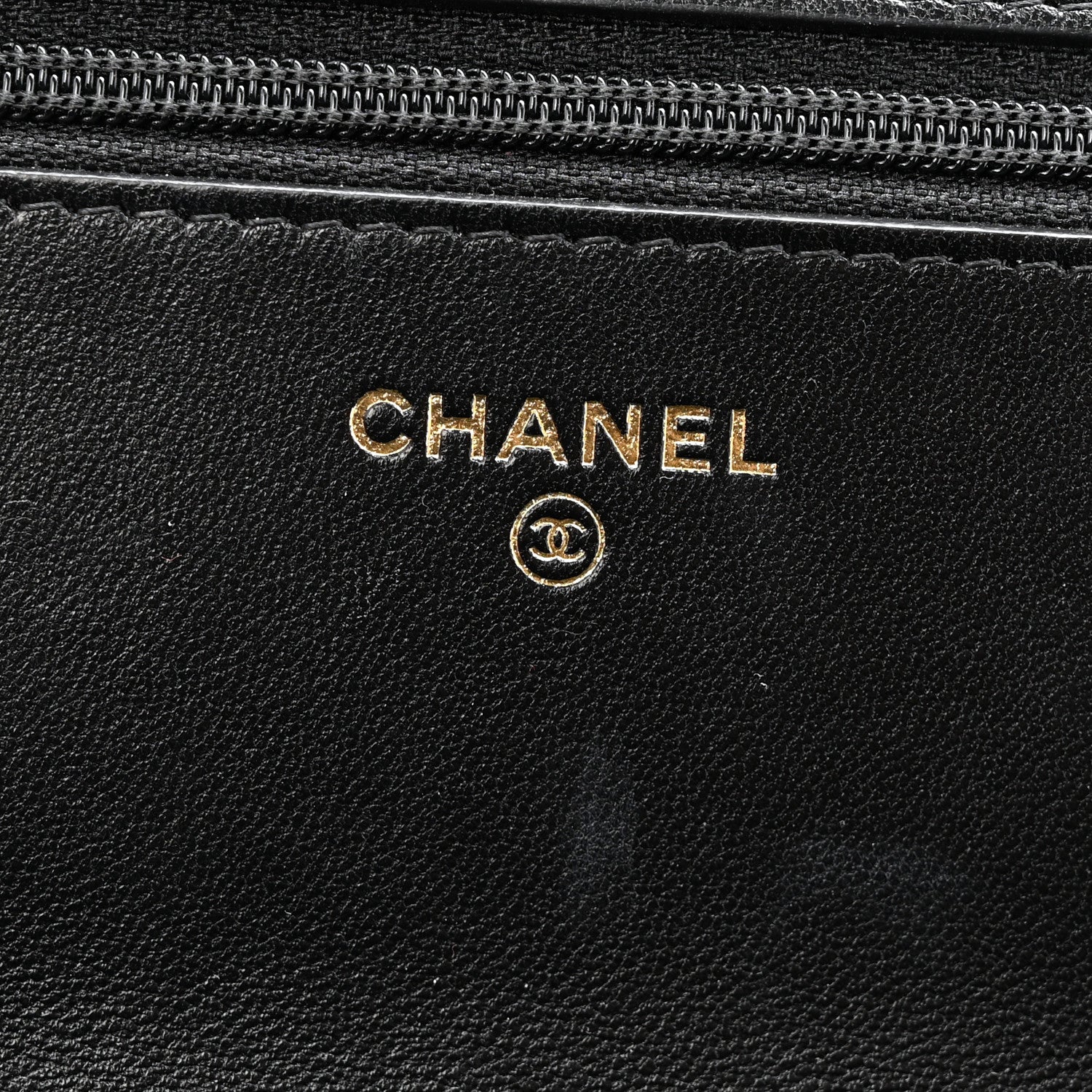 Lambskin Quilted Chanel 19 Wallet On Chain WOC Black