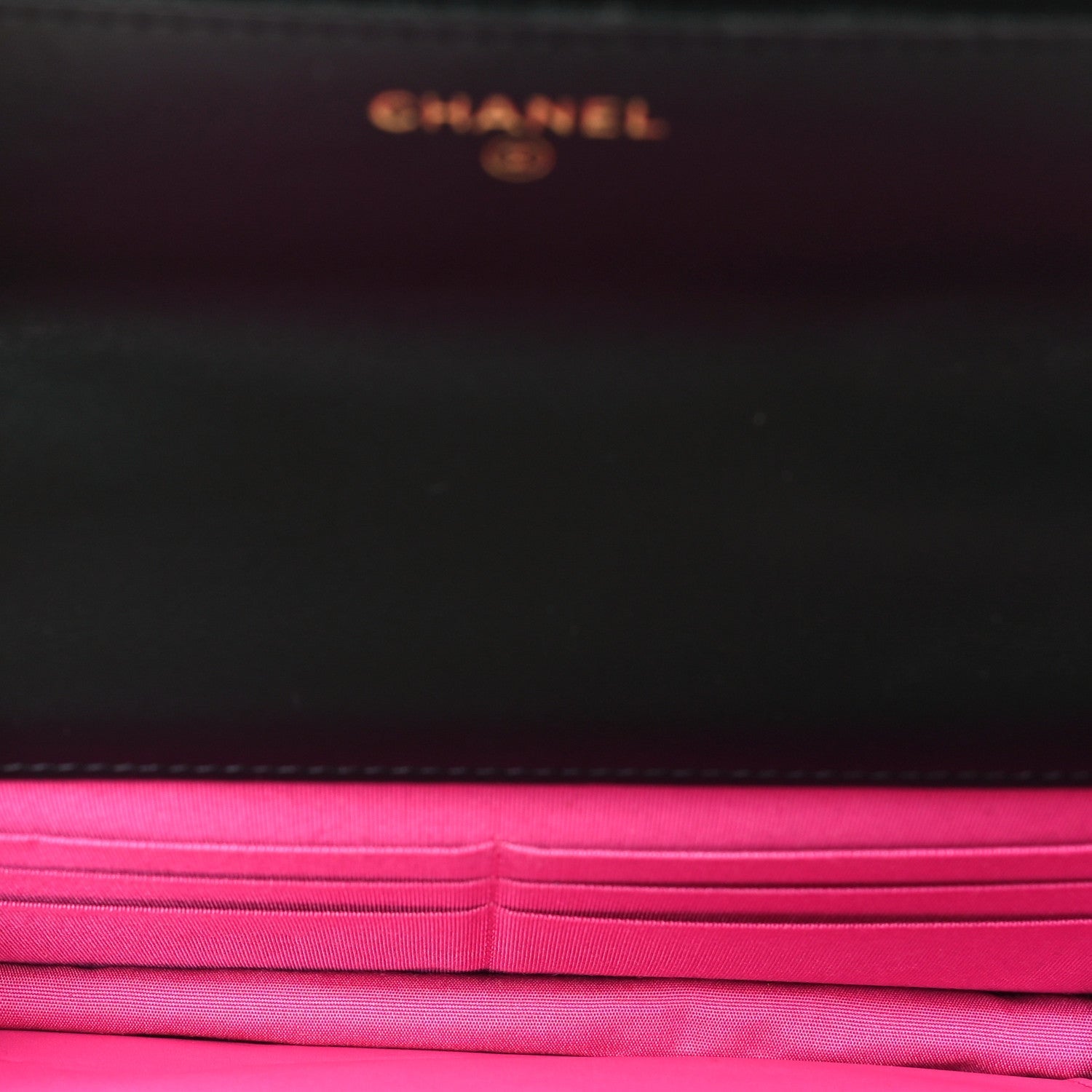 Fabric Printed Chanel 19 Wallet On Chain WOC Black Multicolor