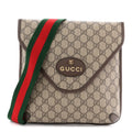 GG Supreme Monogram Web Medium Neo Vintage Flap Messenger Bag Beige New Acero
