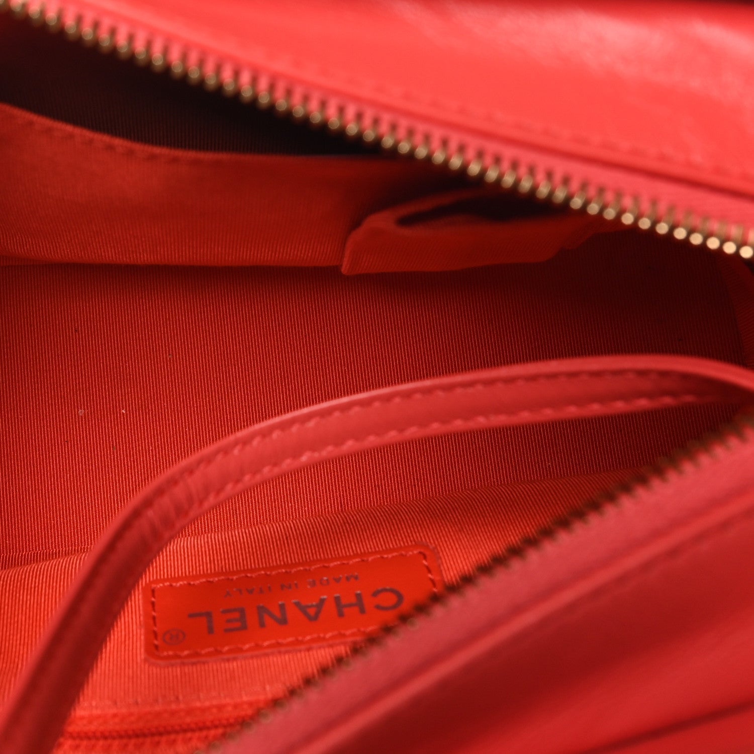 Aged Calfskin Quilted Small Gabrielle Hobo Coral