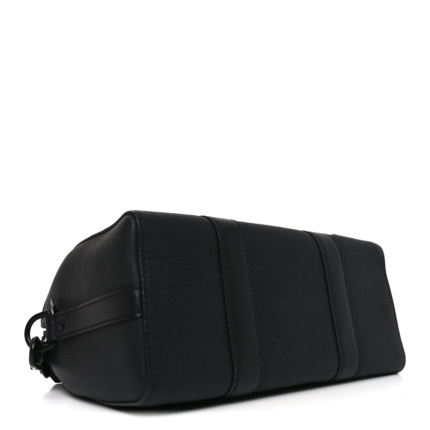 Grained Calfskin Aerogram City Keepall Black