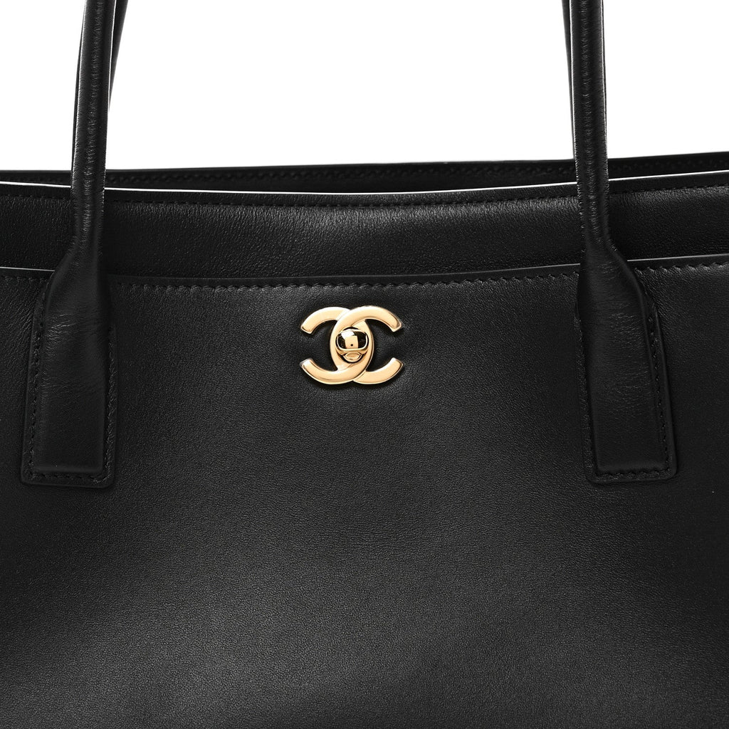 Calfskin Archetype Small Shopping Tote Black