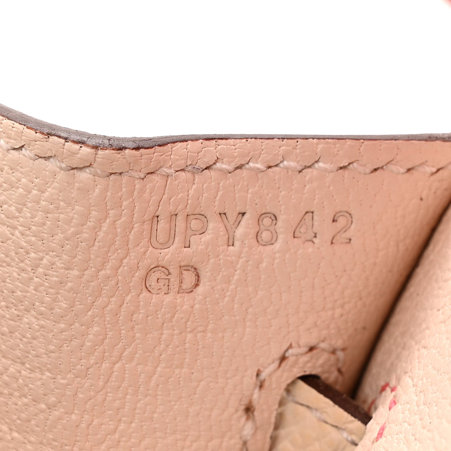 Epsom Horseshoe Birkin Sellier 25 Rose Azalee Nata