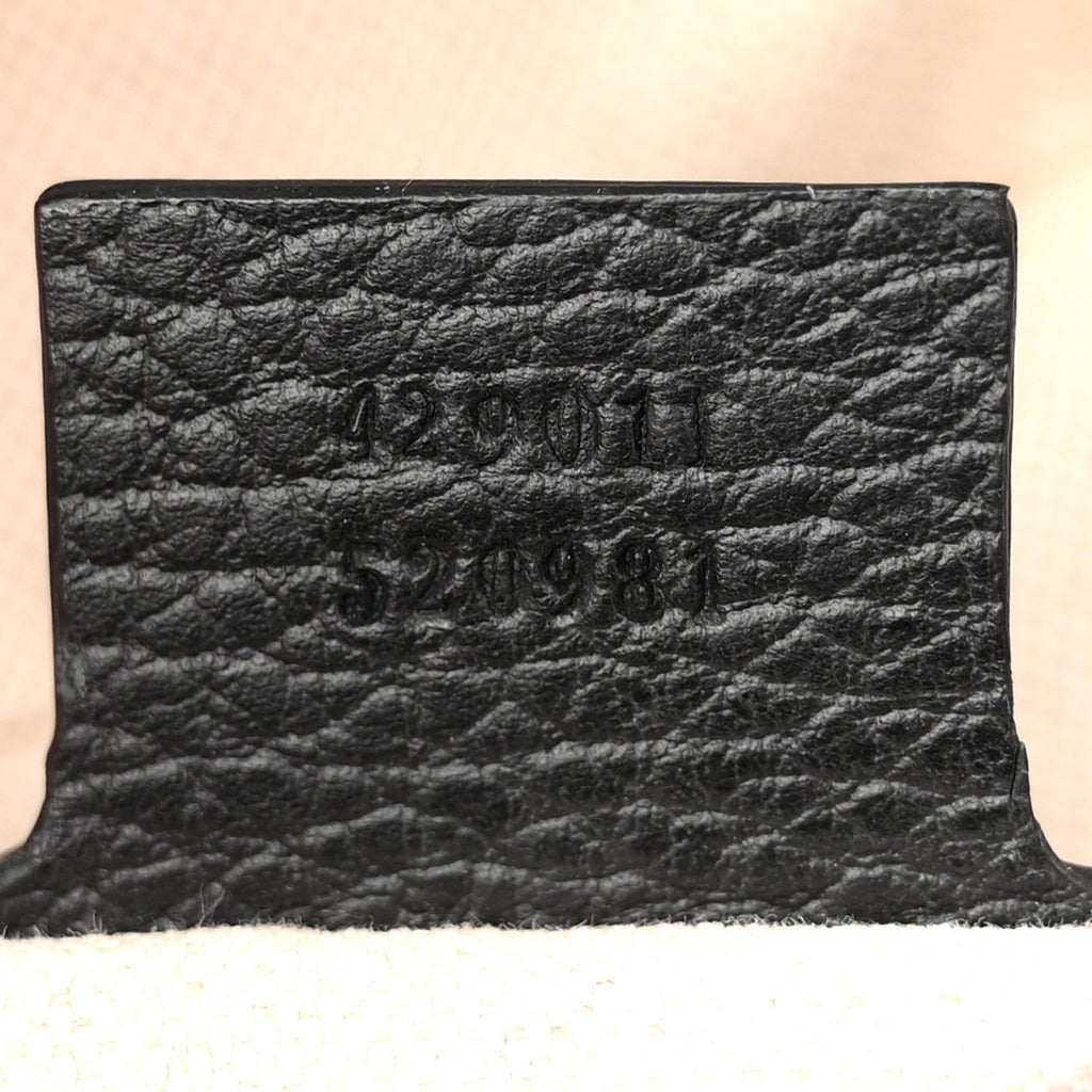 Dollar Calfskin GG Marmont Briefcase Black
