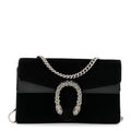 Velvet Super Mini Dionysus Shoulder Bag Black