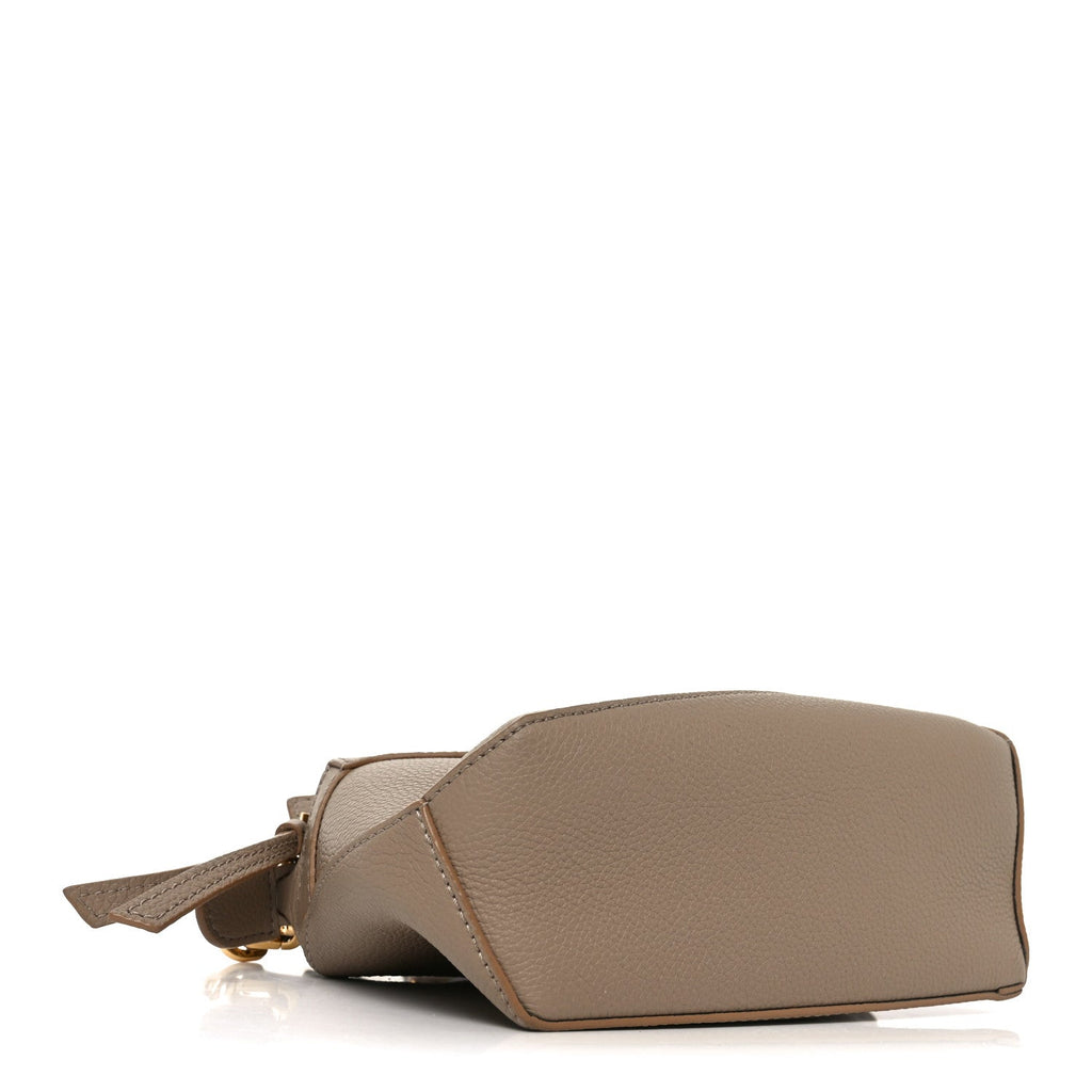 Soft Grained Calfskin Mini Puzzle Edge Bag Sand