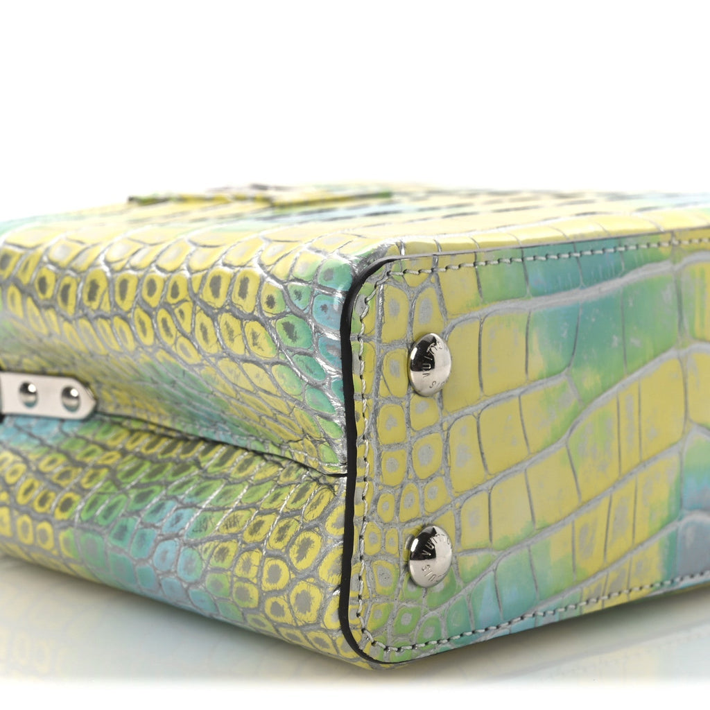 Crocodile Mini Capucines  Yellow Blue