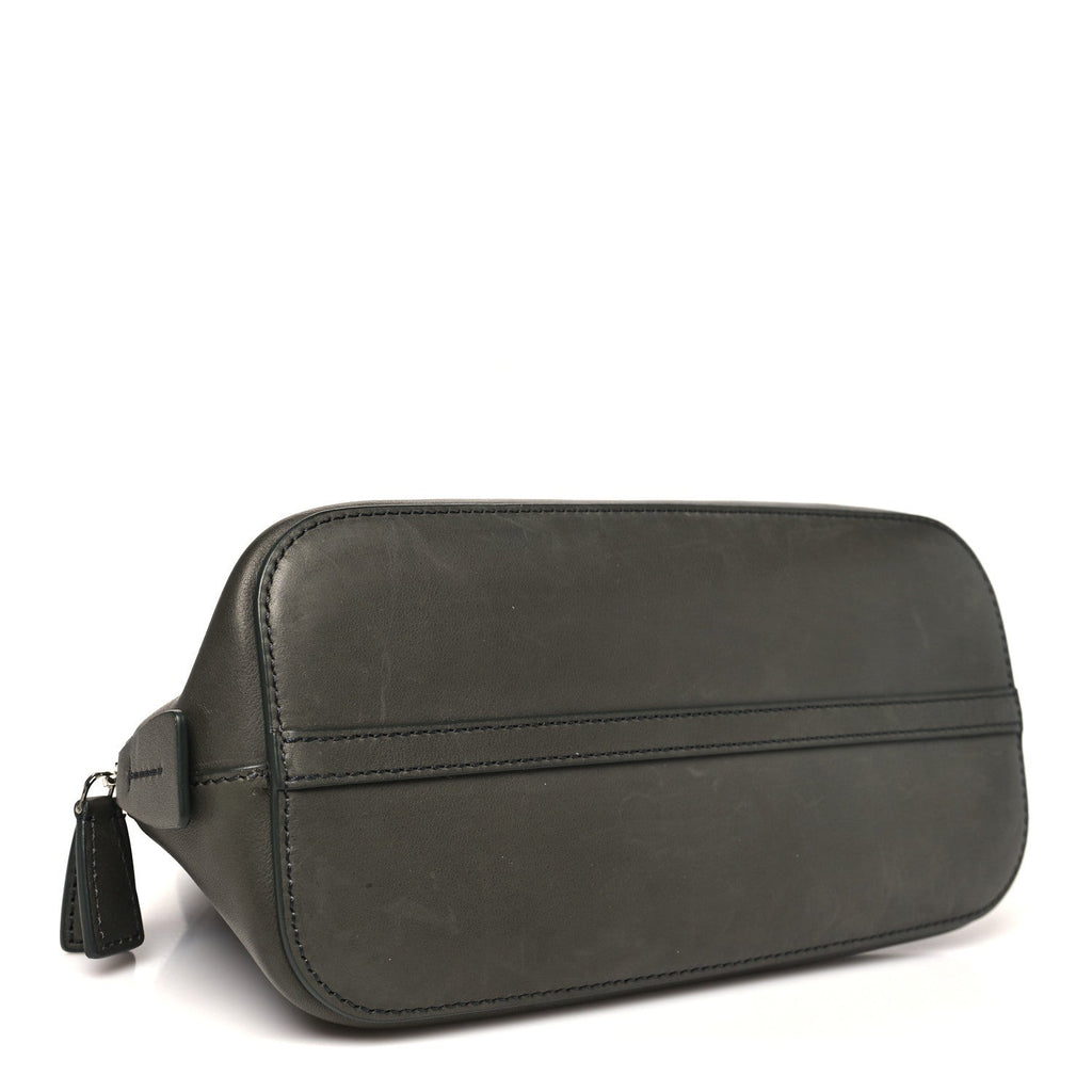 Saddle Calfskin Mini Devon Bag Koala Grey