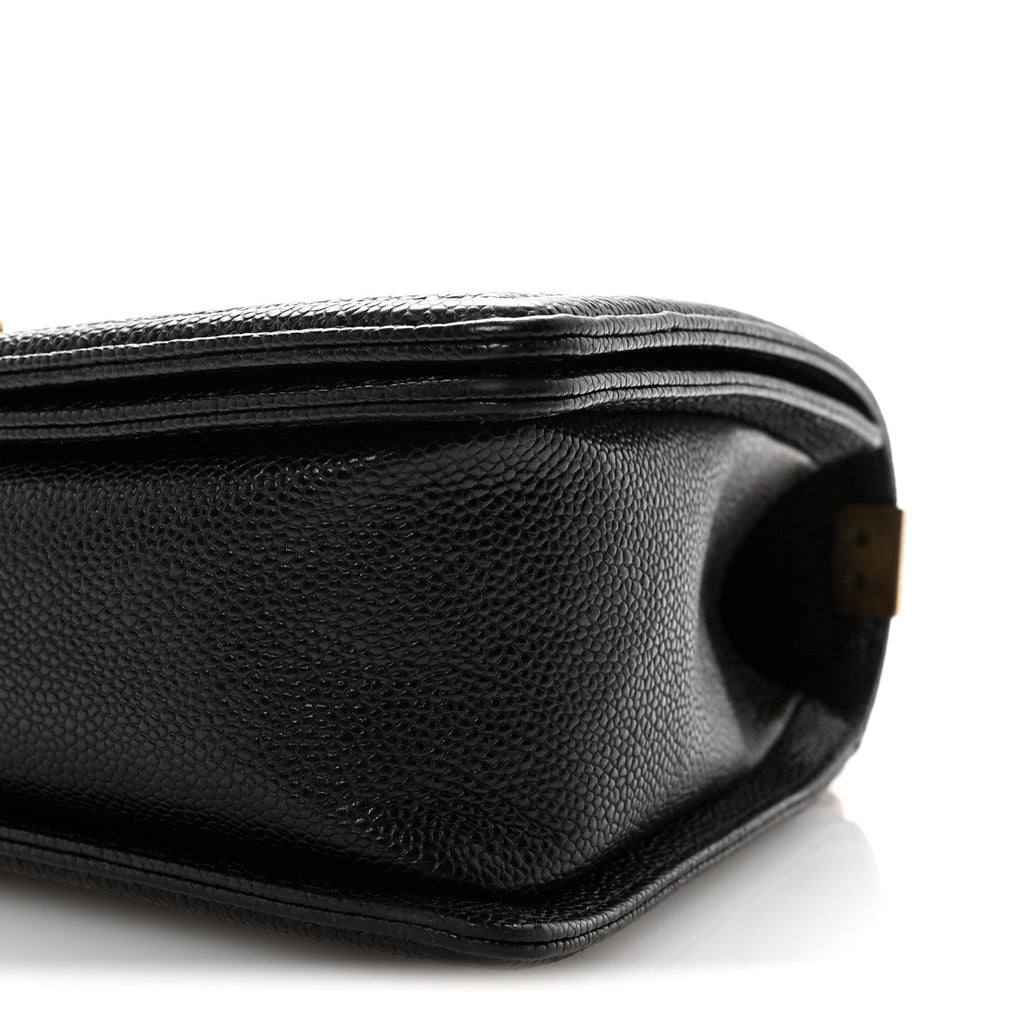 Caviar Quilted New Medium Boy Flap Black