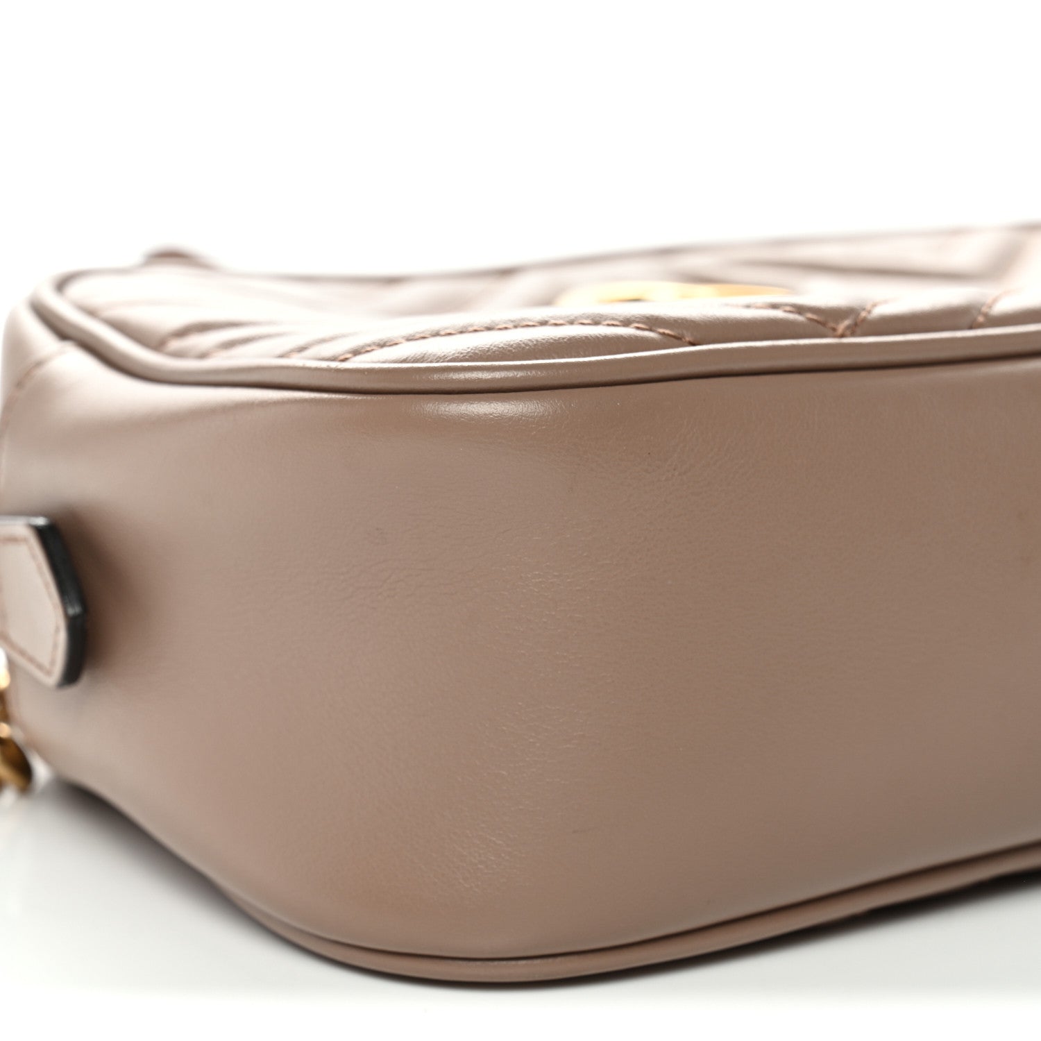 Calfskin Matelasse Small GG Marmont Chain Shoulder Bag Porcelain Rose