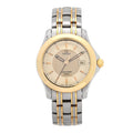 Stainless Steel 18K Yellow Gold 36mm Seamaster 120M Quartz Watch Silver 396.1501