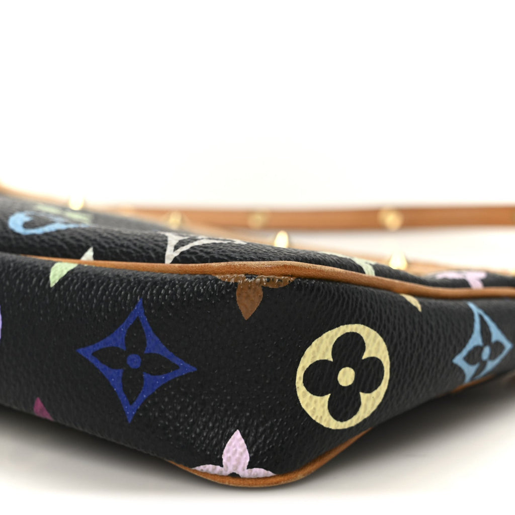 Monogram Multicolor Pochette Accessories Black