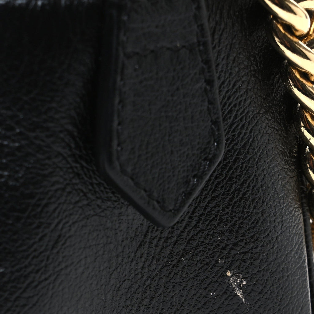 Monogram Matelasse Diagonal Small GG Marmont Chain Shoulder Bag Beige Black