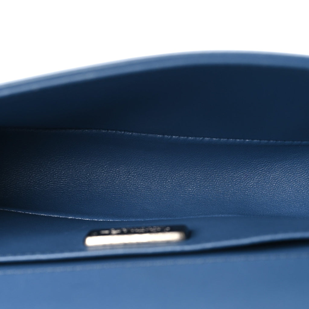 Galuchat Stingray Small Boy Flap Blue