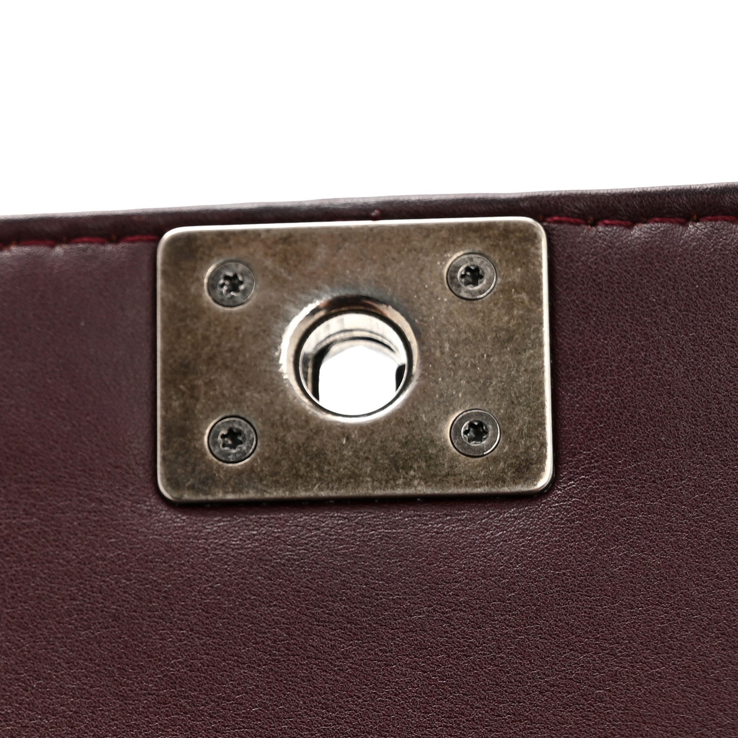 Patent Small Boy Reverso Flap Burgundy