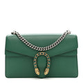 Dollar Calfskin Crystal Small Dionysus Shoulder Bag Emerald