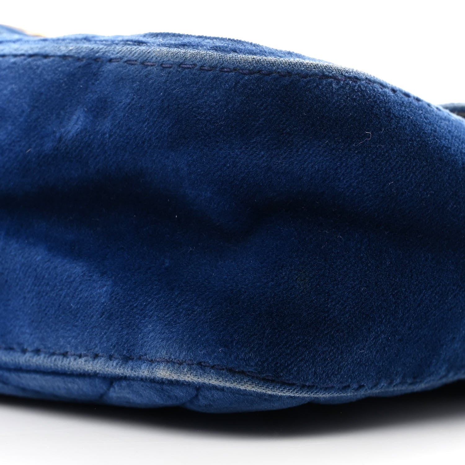 Velvet Matelasse Mini GG Marmont Shoulder Bag Cobalt Blue