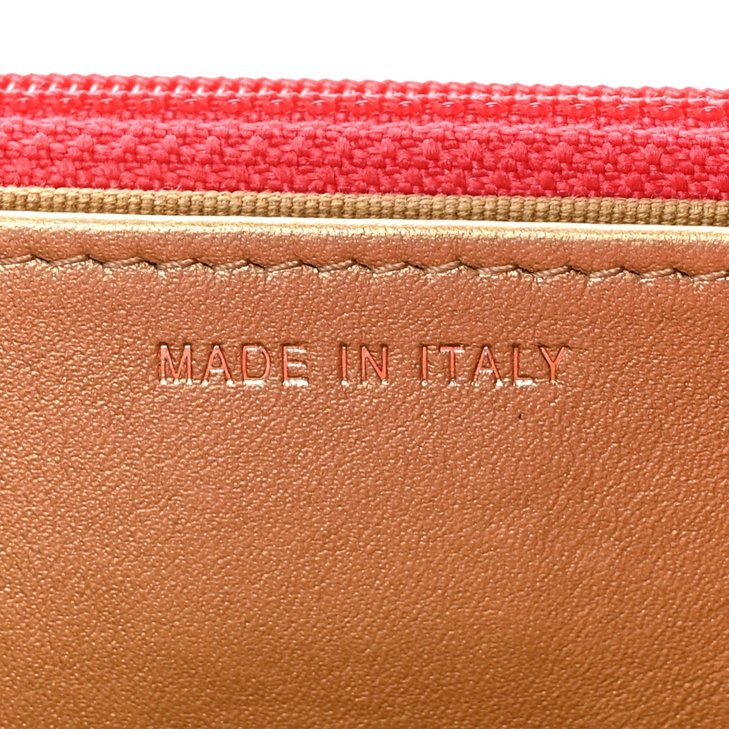 Lambskin Quilted CC Pearl Crush Wallet on Chain WOC Red