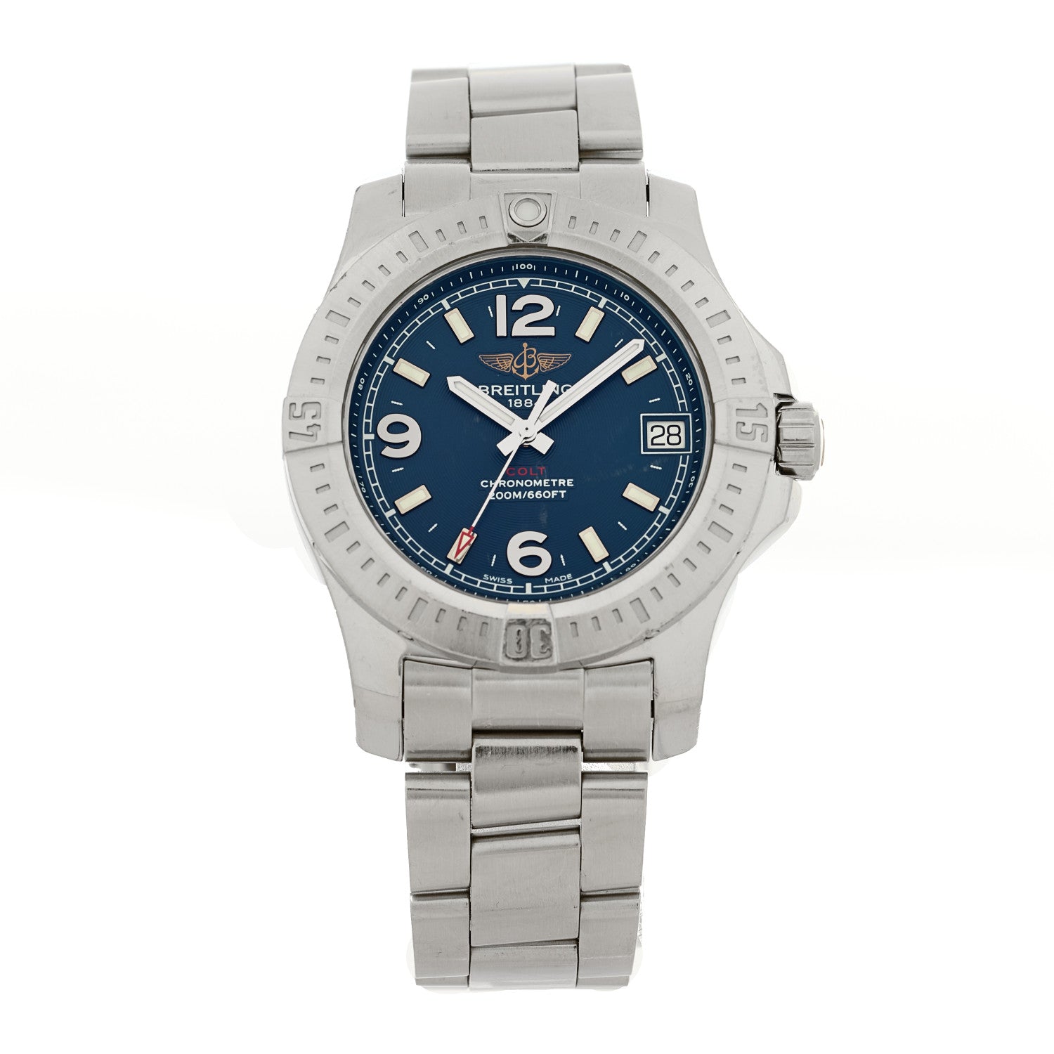 Stainless Steel 36mm Colt Quartz Watch Blue A74389
