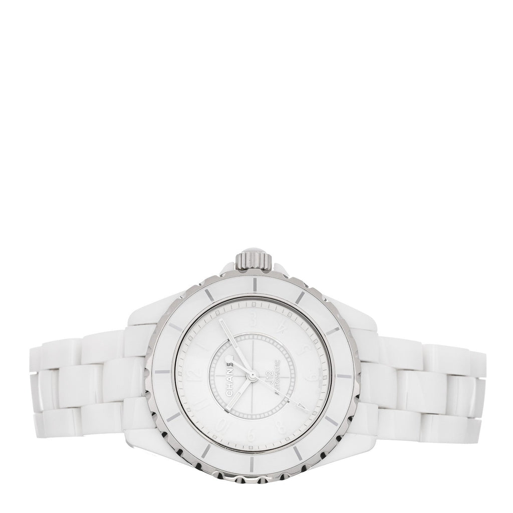 Stainless Steel Ceramic 38mm J12 Phantom Automatic Watch White