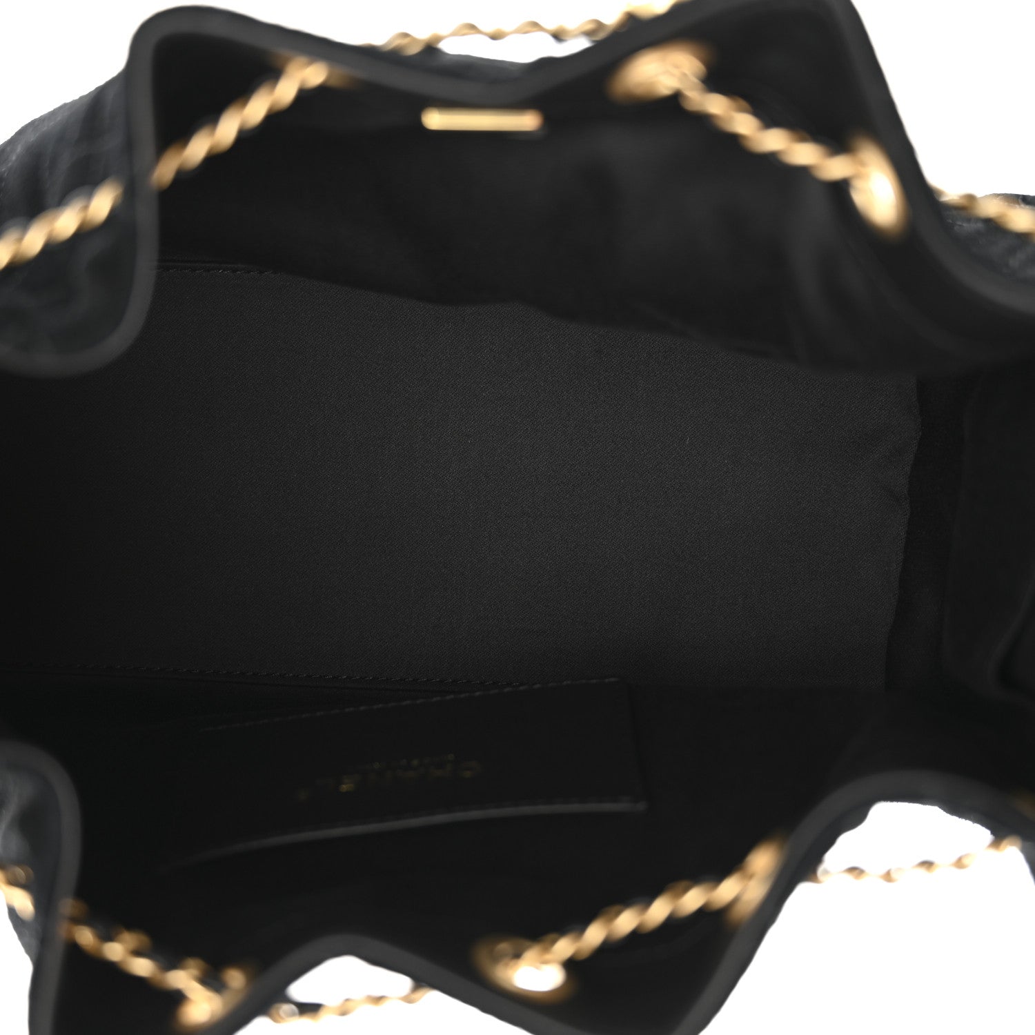 Suede Quilted Small Chanel 25 Handbag Black