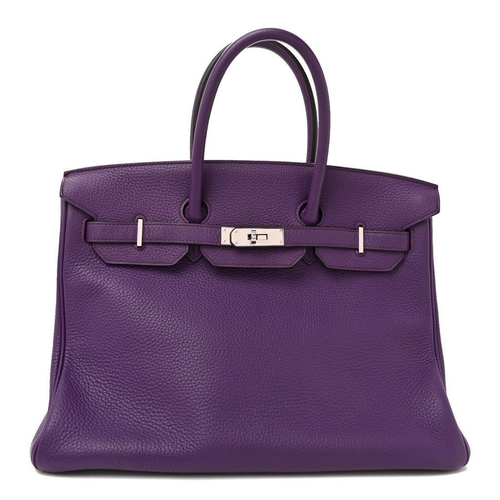 Taurillon Clemence Birkin 35 Ultraviolet