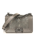 Galuchat Stingray Small Boy Flap Silver