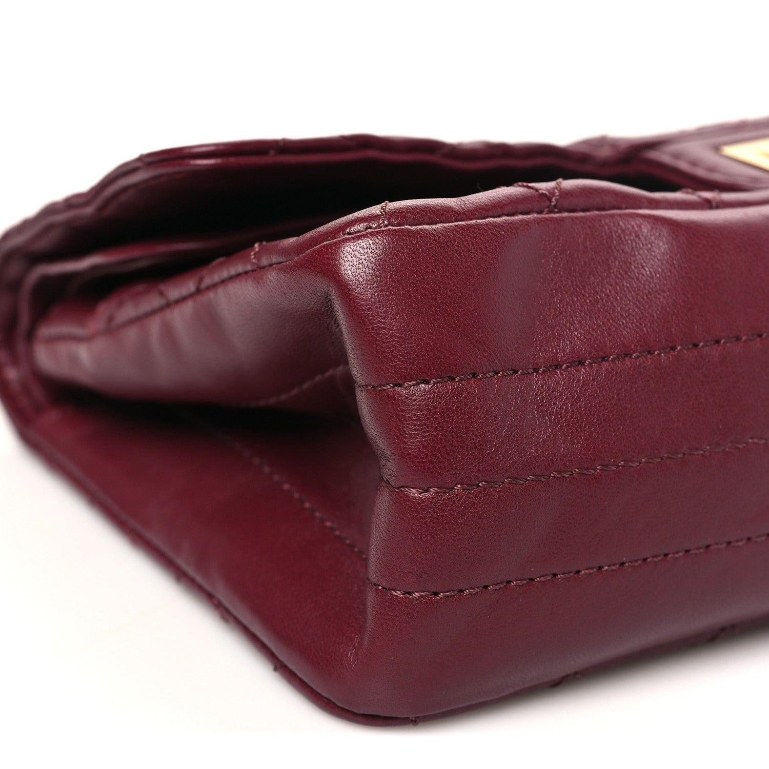 Lambskin Quilted Crush 2.55 Reissue 225 Flap Dark Burgundy