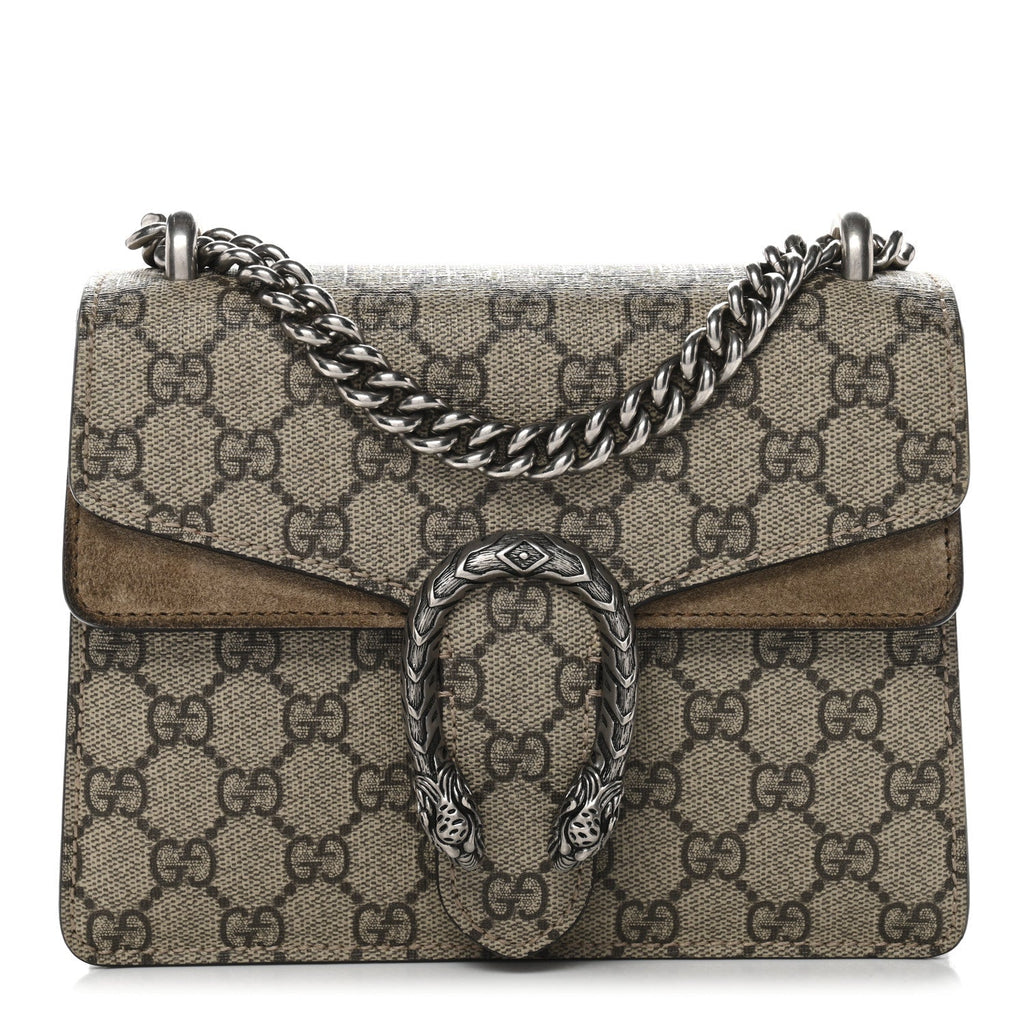 GG Supreme Monogram Mini Dionysus Shoulder Bag Taupe