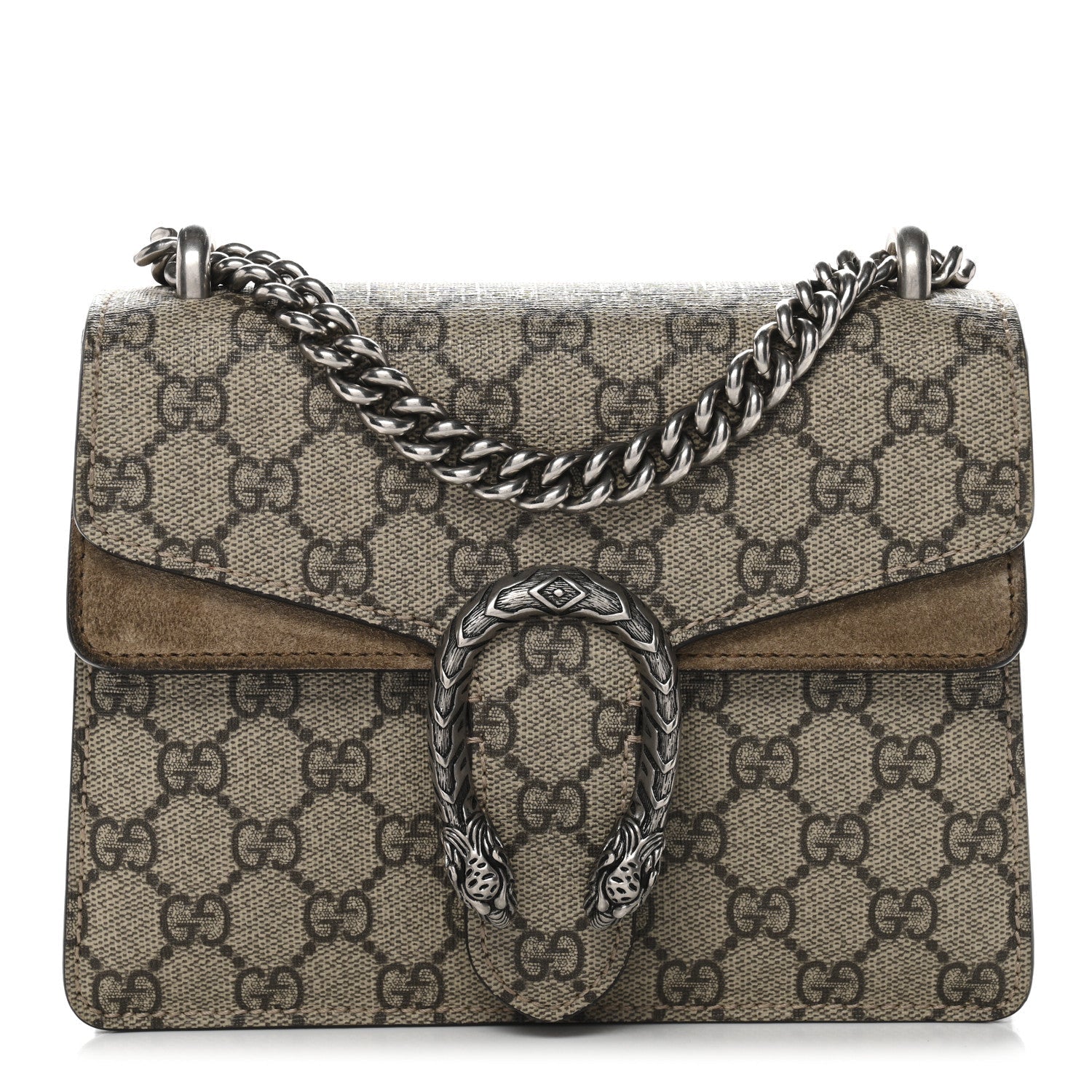 GG Supreme Monogram Mini Dionysus Shoulder Bag Taupe