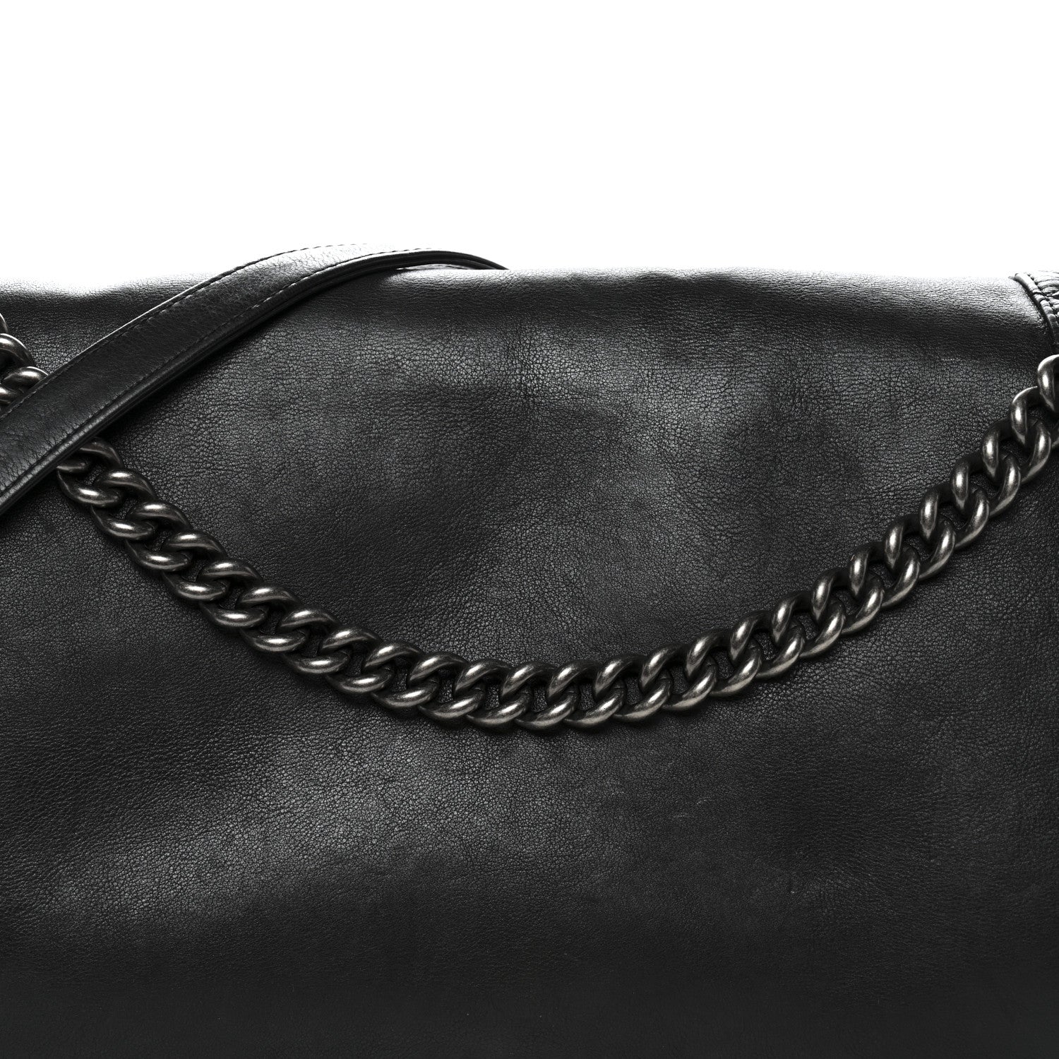 Calfskin Large Boy Reverso Flap Black