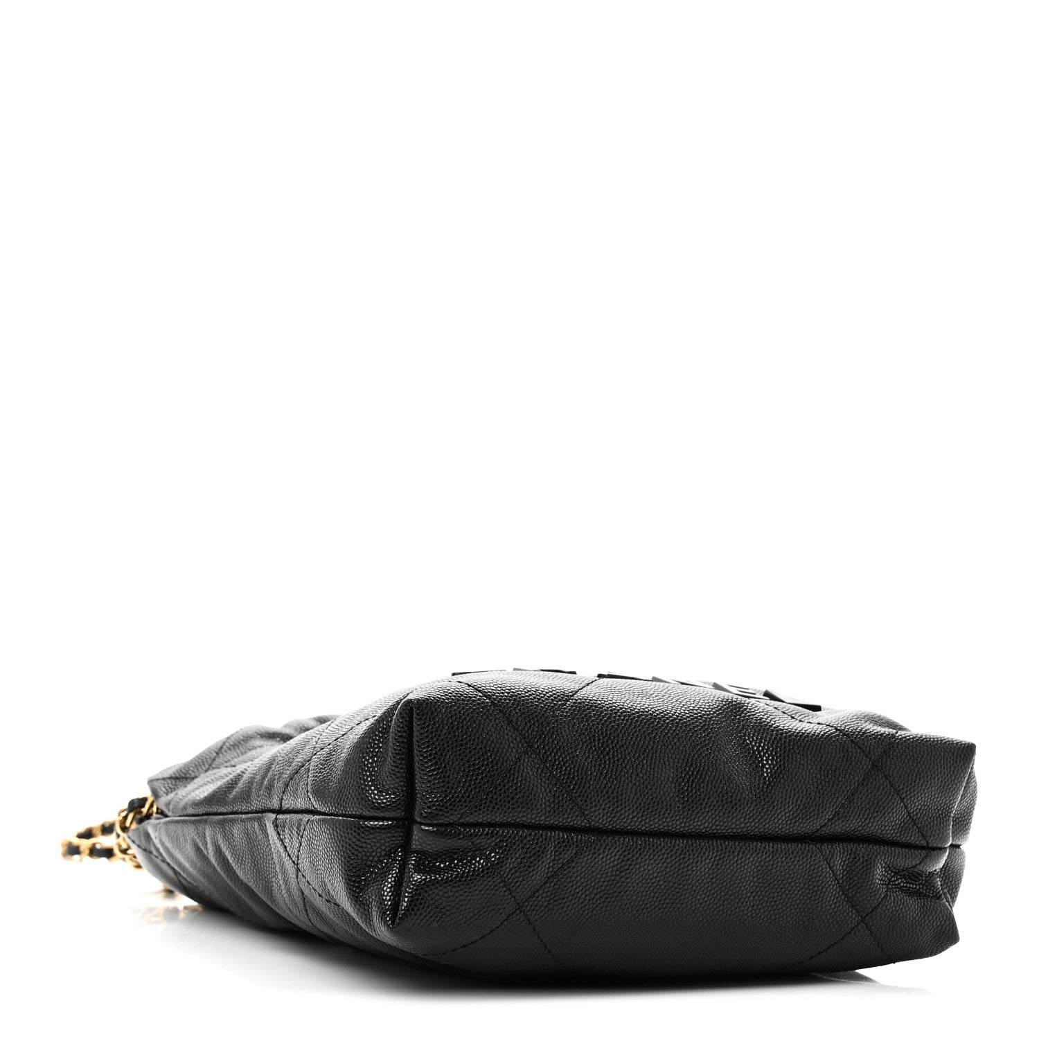 Shiny Caviar Quilted Monochrome Mini Chanel 22 Black