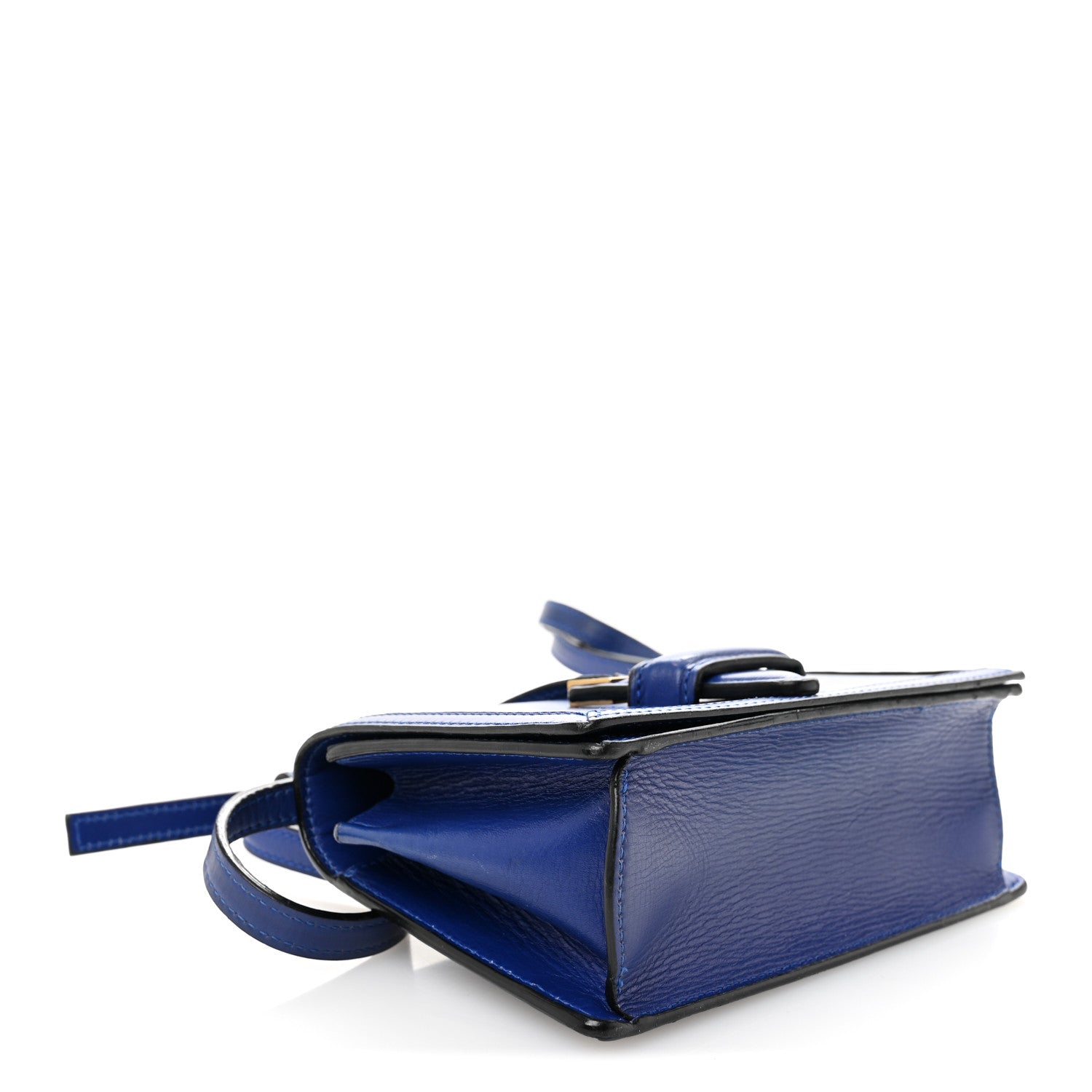 Calfskin Small Barcelona Shoulder Bag Royal Blue